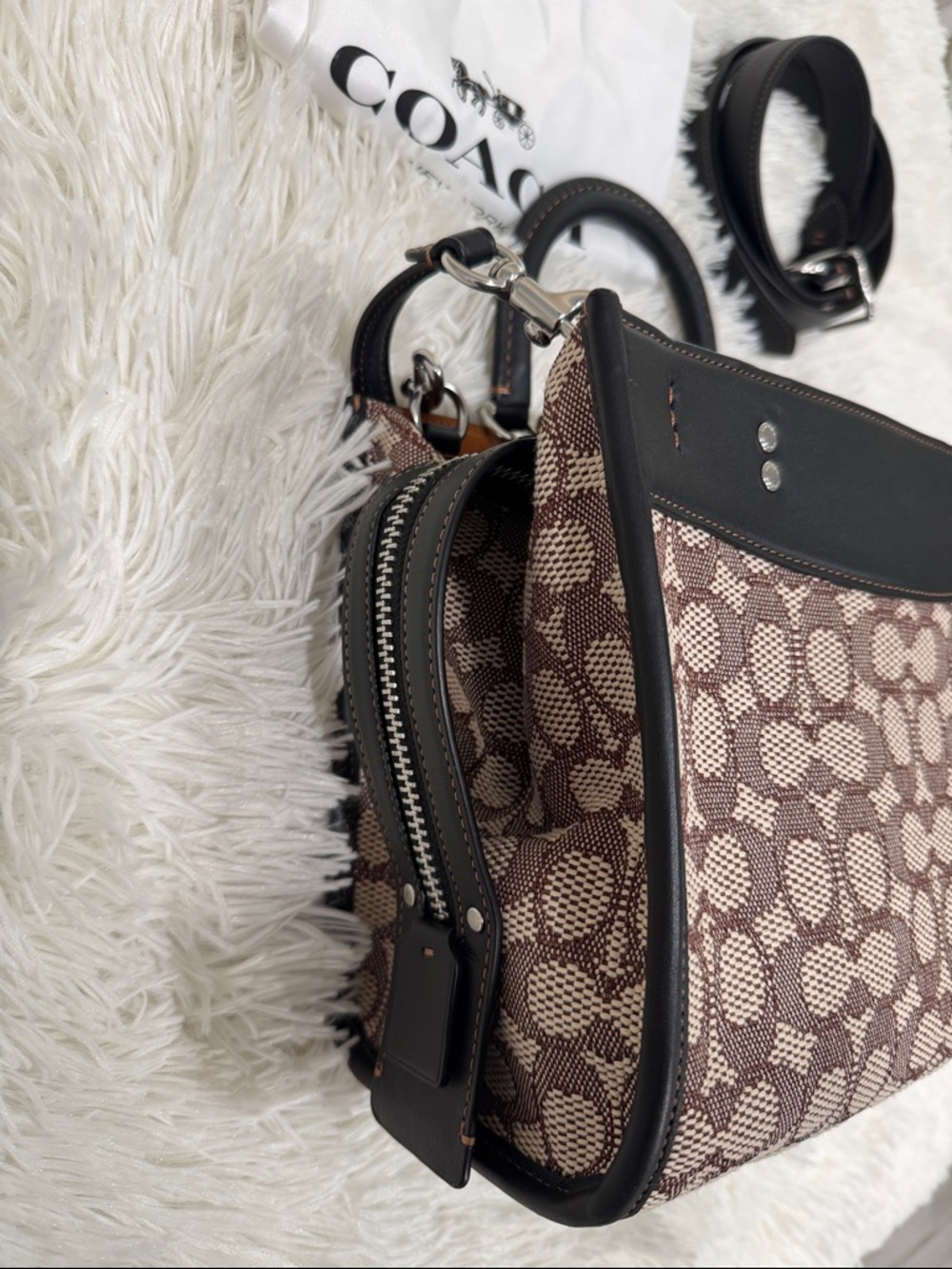 Coach Brown Signature Rogue 25 - Picture 7 of 9